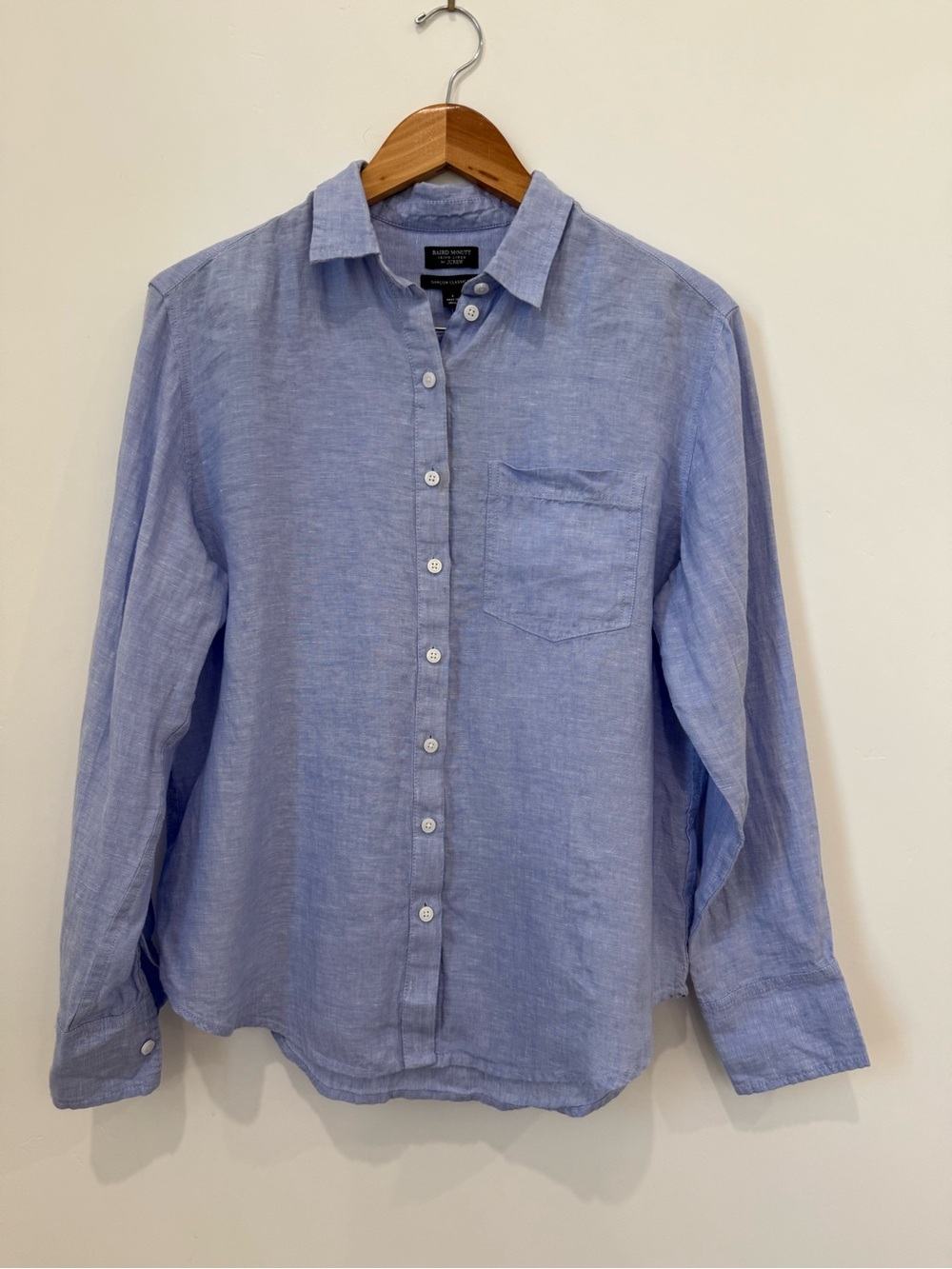 NWT J Crew Classic-fit Baird McNutt Irish linen shirt size 6 - Picture 2 of 4
